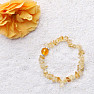 Citrine bracelet chopped extra with a bead