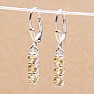 Silver earrings with cut citrines Ag 925 014969 CT