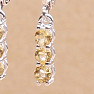 Silver earrings with cut citrines Ag 925 014969 CT