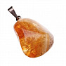 Citrine tambled pendant