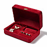 Travel jewelry box red Rectangle