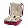 Jewelry box travel red 10 cm