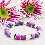 Crystal violet rock crystal bracelet RB Design 64