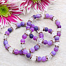 Crystal violet rock crystal bracelet RB Design 64