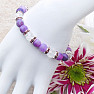 Crystal violet rock crystal bracelet RB Design 64