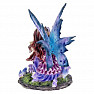 Fairy statuette purple-blue Akina