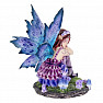 Fairy statuette purple-blue Akina