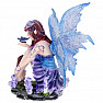 Fairy figurine Purple with a butterfly