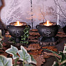 Set of candle holders Kettles with ivy