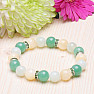 Beautiful bracelet in yellow-green tone RB Design 156