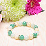 Beautiful bracelet in yellow-green tone RB Design 156