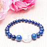 Lapis lazuli and keshi pearl bracelet RB Design 157