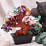 Bonsai from 7 types of semi-precious stones - home and office decoration