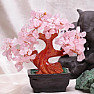 Rose quartz bonsai - home and office decoration