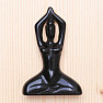 Obsidian decoration Woman yoga