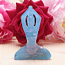 Blue sky aura crystal decoration Woman yoga