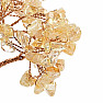 Yellow quartz tree in white - home and office decoration