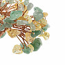 Tree made of aventurine and quartz - home and office decoration