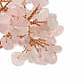 Rose quartz tree in white - home and office decoration