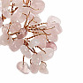 Rose quartz tree in purple - home and office decoration