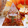 Orgonite pyramid with carnelian Rune Berkan