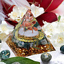 Orgonite pyramid with moss agate Runa Jera