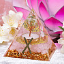 Orgonite pyramid with rose quartz Runa Gebo