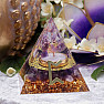 Orgonite pyramid with amethyst Runa Pertho