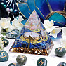 Orgonite pyramid with sodalite Runa Laguz