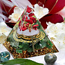 Orgonite Pyramid with Jade Runa Wunjo