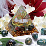 Orgonite Pyramid with Dragonstone Rune Teiwaz