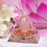 Orgonite Pyramid Guardian Angel in Fluorite