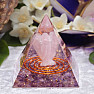 Orgonite Pyramid Guardian Angel in Amethyst