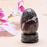 Jasper dragon&#39;s blood egg with pedestal home decoration