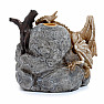 Stand for incense cones with flowing smoke Sleeping dragon