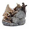 Stand for incense cones with flowing smoke Sleeping dragon