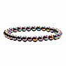 Gift set of hematite bracelets with jade