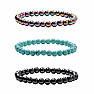 Gift set of hematite bracelets with tyrkenite