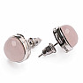 Rose gold earrings brass round