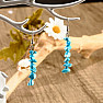 Tyrkenite earrings with seed beads