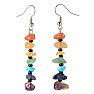 Chakra earrings with seed beads