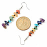 Chakra earrings with seed beads