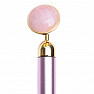 Massage roller face roller vibrating with rose quartz