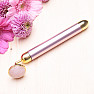 Massage roller face roller vibrating with rose quartz