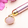 Massage roller face roller vibrating with rose quartz