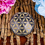 Flower of life massage pad black-gold