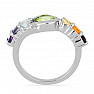 Chakra Ring Energy of Life rhodium plated silver Ag 925