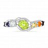 Chakra Ring Energy of Life rhodium plated silver Ag 925