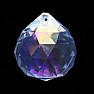 Ball Feng Shui cut crystal iridescent metallic Bright pearl L