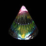 Cone Feng Shui cut crystal rainbow Multicolor